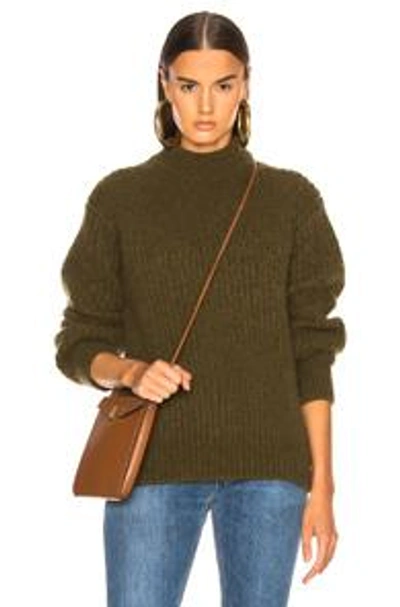 Shop Victoria Beckham Alpaca Sweater In Green