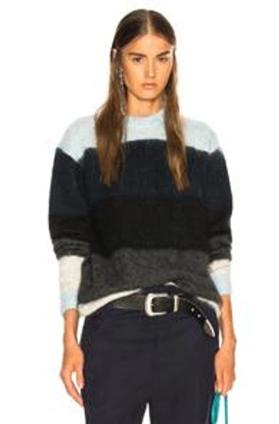 Shop Acne Studios Albah Mohair Sweater In Blue