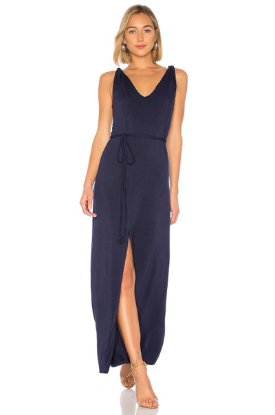 Shop La Made Fallon Maxi Dress In Blue. In Midnight