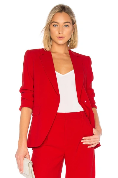 Shop Alice And Olivia Helena Blazer In Red
