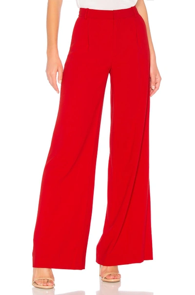 Shop Alice And Olivia Eric Pant In Ruby