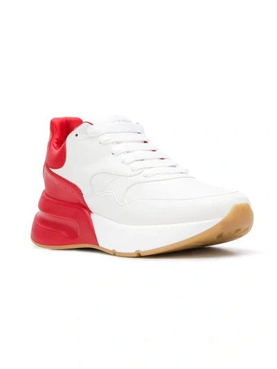 Shop Alexander Mcqueen Oversized Runner Sneakers In White