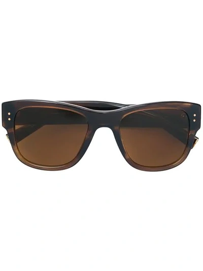 Shop Dolce & Gabbana Square Frame Sunglasses In Brown