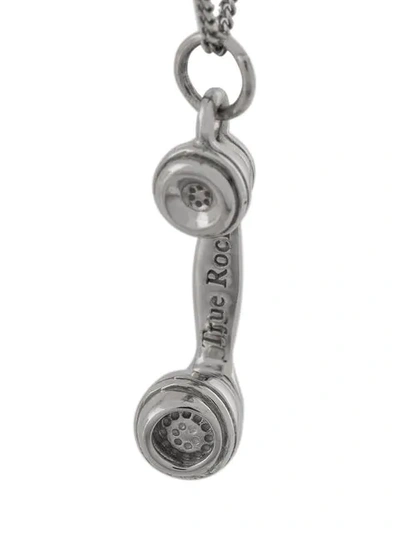Shop True Rocks Telephone Pendant Necklace - Metallic