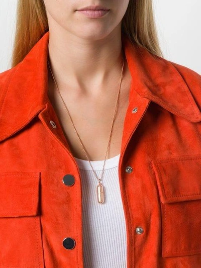 Shop True Rocks Pill Pendant Necklace In Metallic