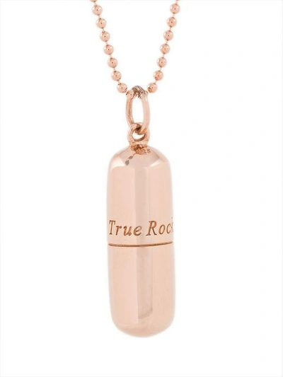 Shop True Rocks Pill Pendant Necklace In Metallic