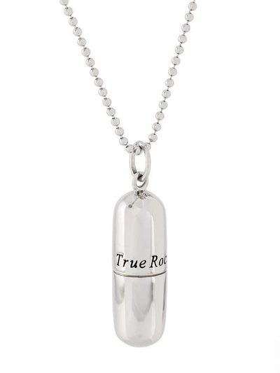 Shop True Rocks Pill Pendant Necklace In Metallic