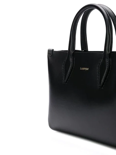 Shop Lanvin Journée Tote Bag In Black