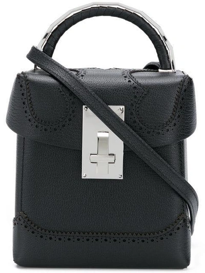 Shop The Volon Push Lock Mini Bag - Black