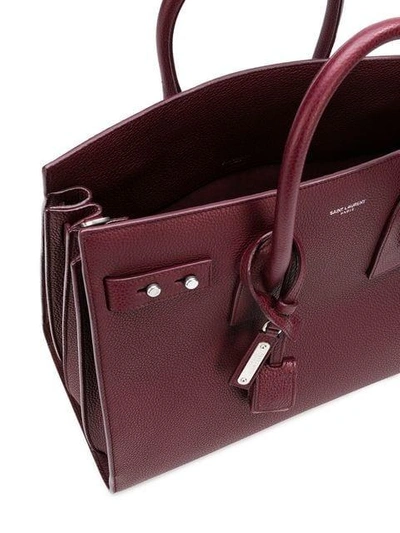 Saint Laurent Small Sac De Jour Souple Tote In Red