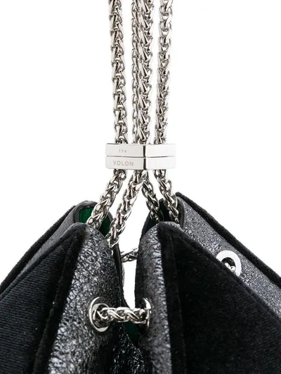 Shop The Volon Fringed Detail Pouch Bag In Black