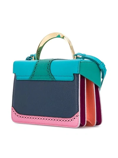 Shop The Volon Rainbow Mini Box Bag In Blue