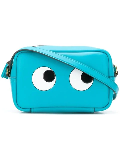 Shop Anya Hindmarch Eyes Crossbody Bag - Blue