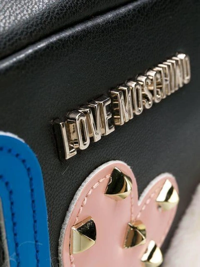 Shop Love Moschino Embellished Crossbody Bag - Black