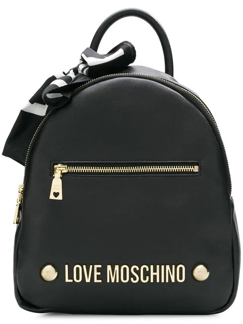 love moschino black backpack