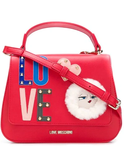 Shop Love Moschino Love Tote Bag - Red