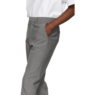 Shop N.hoolywood Grey Classic Trousers In Gray