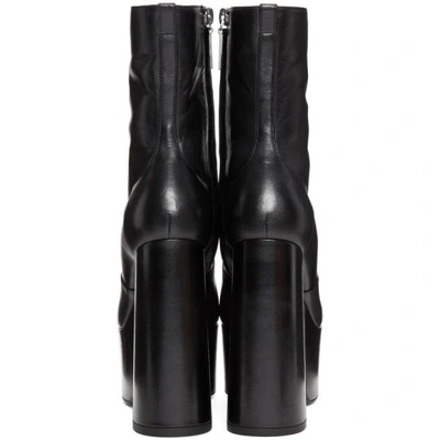 Shop Saint Laurent Black Billy Platform Boots In 1000 Black