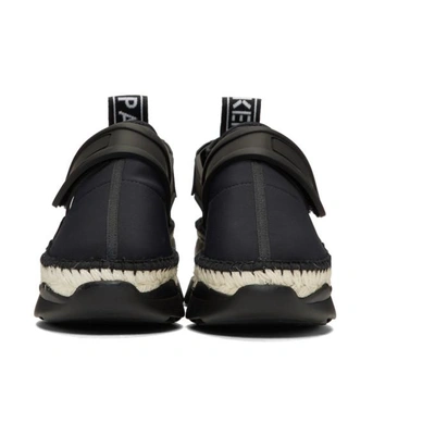 Shop Kenzo Black K-lastic Espadrille Sneakers In 99 Black