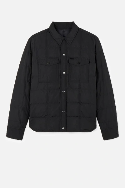 Shop Ami Alexandre Mattiussi Snap-buttonned Quilted Jacket In Black