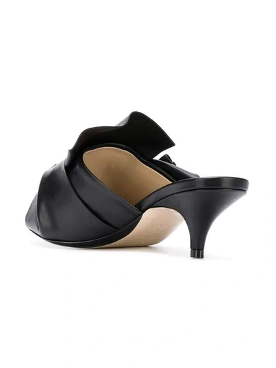 Shop N°21 Folded Detail Sandals In Black