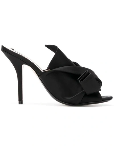 Shop N°21 Folded Detail Sandals In Black