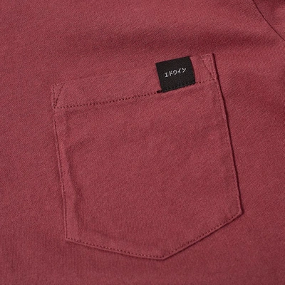 Shop Edwin Pocket Tee In Red