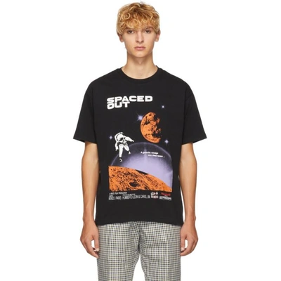 Shop Kenzo Black Spaced Out T-shirt In 99.blk