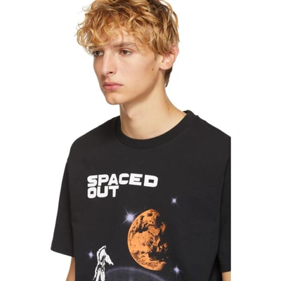 Shop Kenzo Black Spaced Out T-shirt In 99.blk