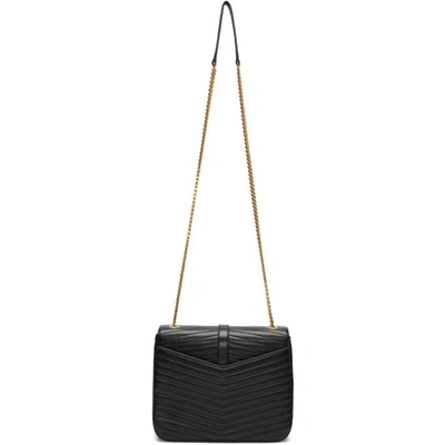 Shop Saint Laurent Black Medium Montaigne Monogramme Chain Bag