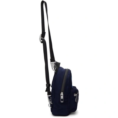 Shop Kenzo Navy Mini Tiger Backpack In 76a Navy