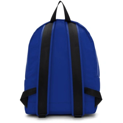 Shop Kenzo Blue Logo Backpack In 74 Blue