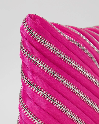 Shop Alexander Wang Unzip Hot Pink Clutch