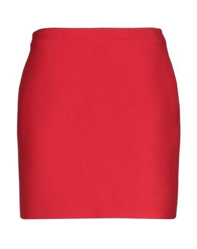 Shop Alessandra Rich Mini Skirt In Red