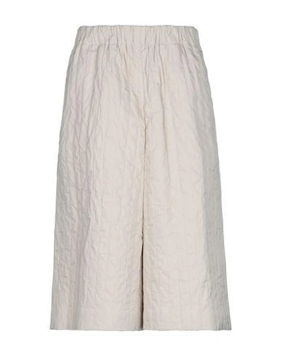 Shop Jil Sander 3/4-length Shorts In Beige