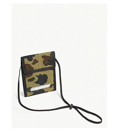 Shop A Bathing Ape Green Camouflage Pass Holder