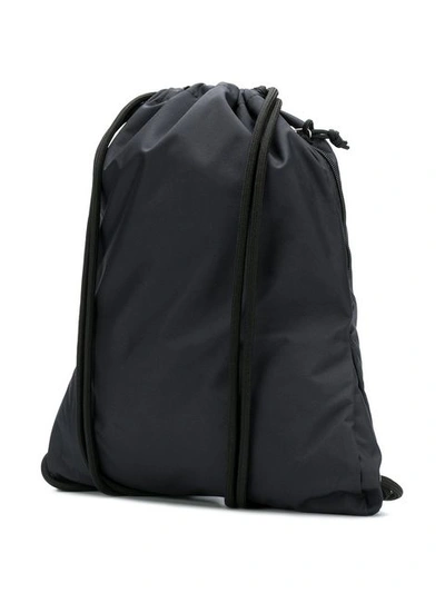 Shop Nike Branded Drawstring Backpack - Black