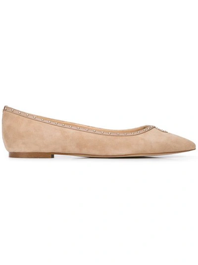 Shop Sam Edelman Pointed Ballerina Shoes - Brown