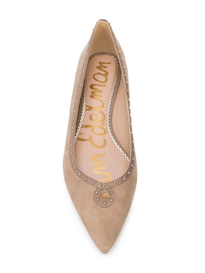 Shop Sam Edelman Pointed Ballerina Shoes - Brown