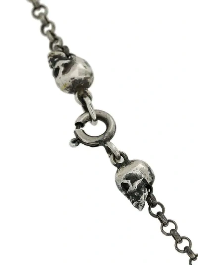 Shop Ugo Cacciatori Tiny Jail And Skulls Bracelet In Metallic
