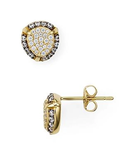 Shop Nadri Jasmine Pave Cluster Stud Earrings In Gold