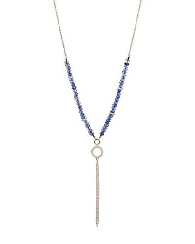 Shop Nadri Mira Two-way Lariat Necklace, 36 In Blue/gold
