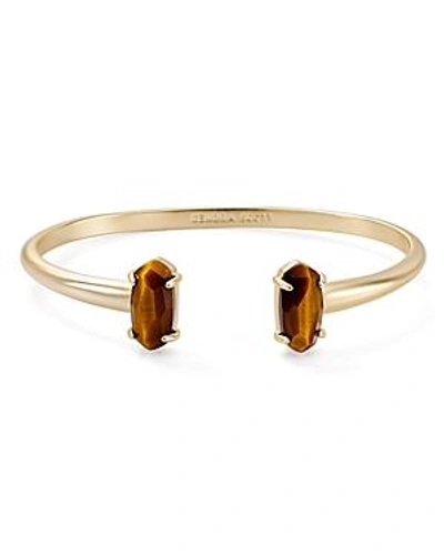 Shop Kendra Scott Edie Bracelet In Gold/brown Tigers Eye