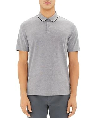 Shop Theory Standard Tipped Regular Fit Polo Shirt In Black/white