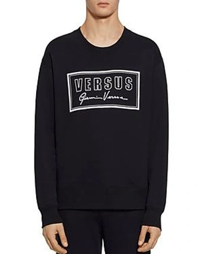 Shop Versus Logo Graphic Sweatshirt In Black