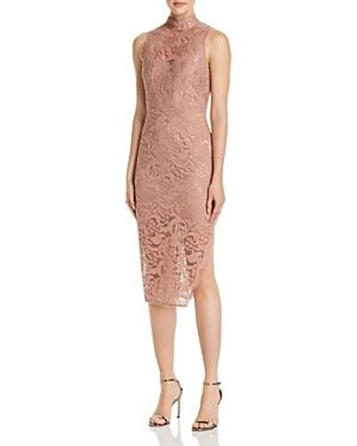 Shop Aijek Lace Sweetheart Illusion Sheath Dress - 100% Exclusive In Blush