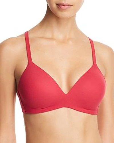 Shop Wacoal How Perfect Contour Wireless Bra In Cerise