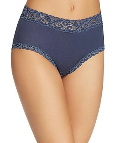 Shop Hanro Moments Full Briefs In Horizon Blue