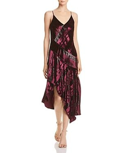 Shop Parker Selma Metallic-stripe Dress In Cordovan