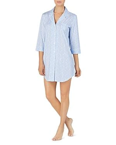 Shop Ralph Lauren Lauren  Paisley Sleepshirt In Blue/print